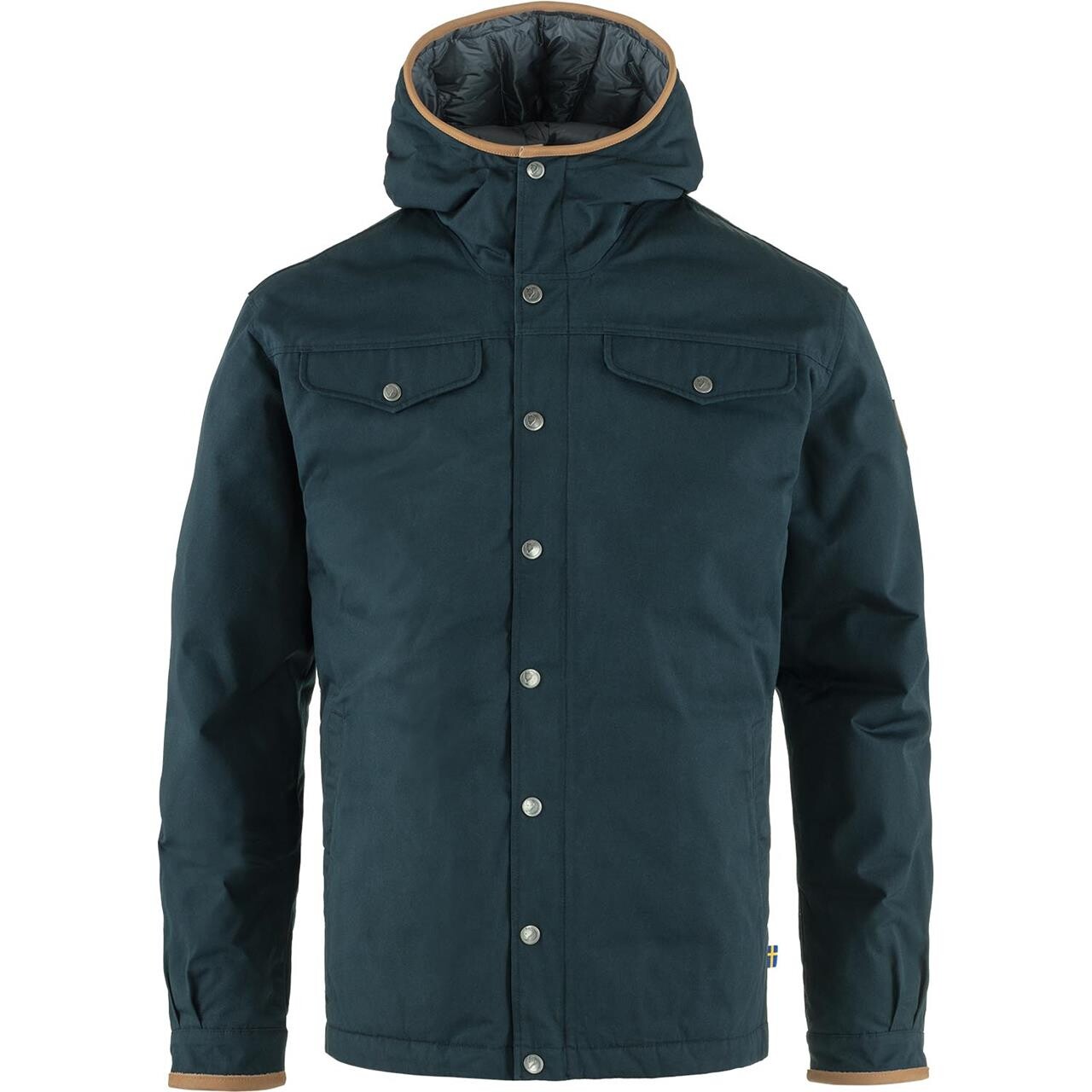 Fjallraven Mens Greenland Down Jacket Blå Dark Navy 555 Large Grøn  X-large