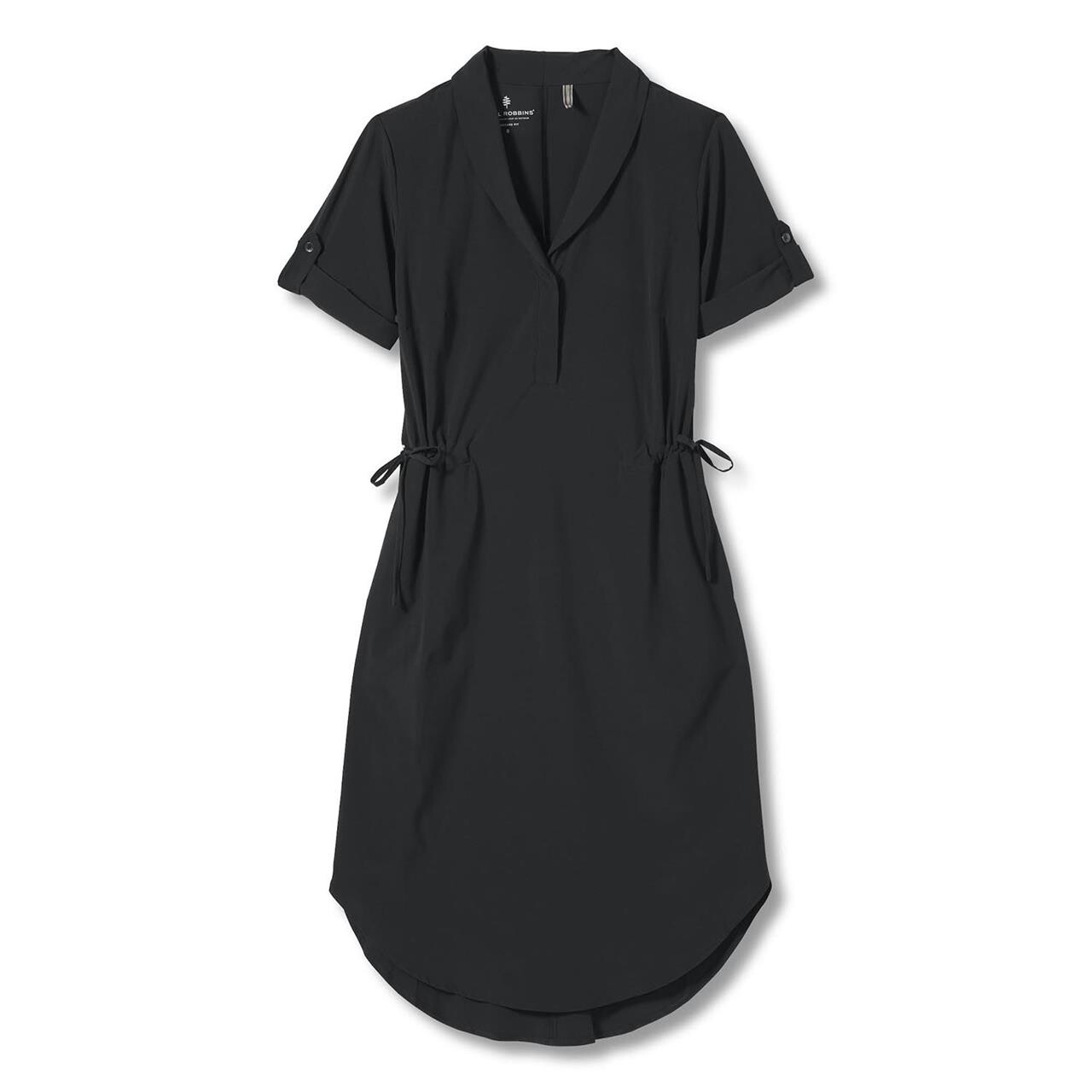 Royal Robbins Womens Spotless Traveler Dress Sort Jet Black Large Sort  X-large