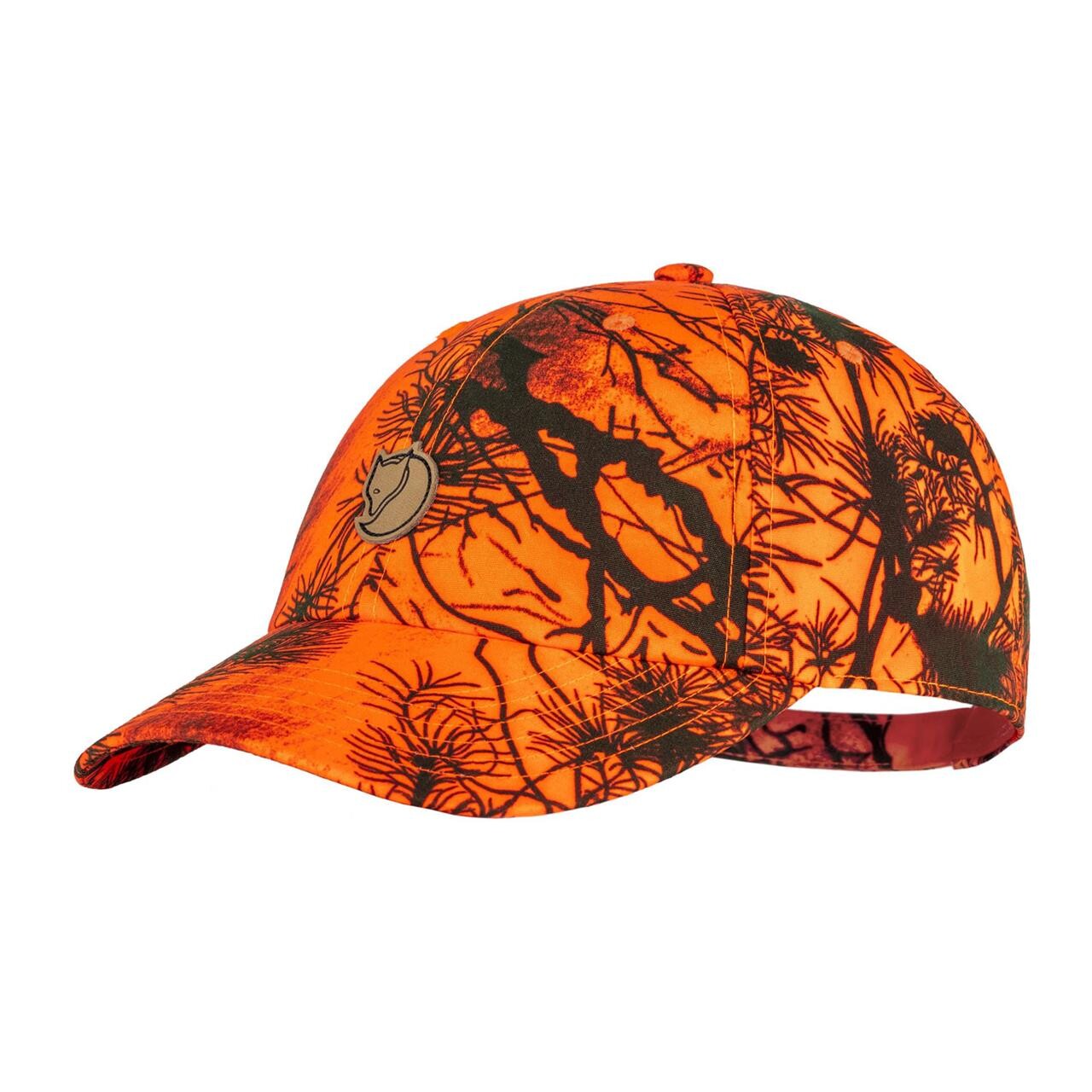 Fjallraven Mens Lappland Camo Cap Orange Orange Camo 211 Large Large Orange (ORANGE  Large/x-large
