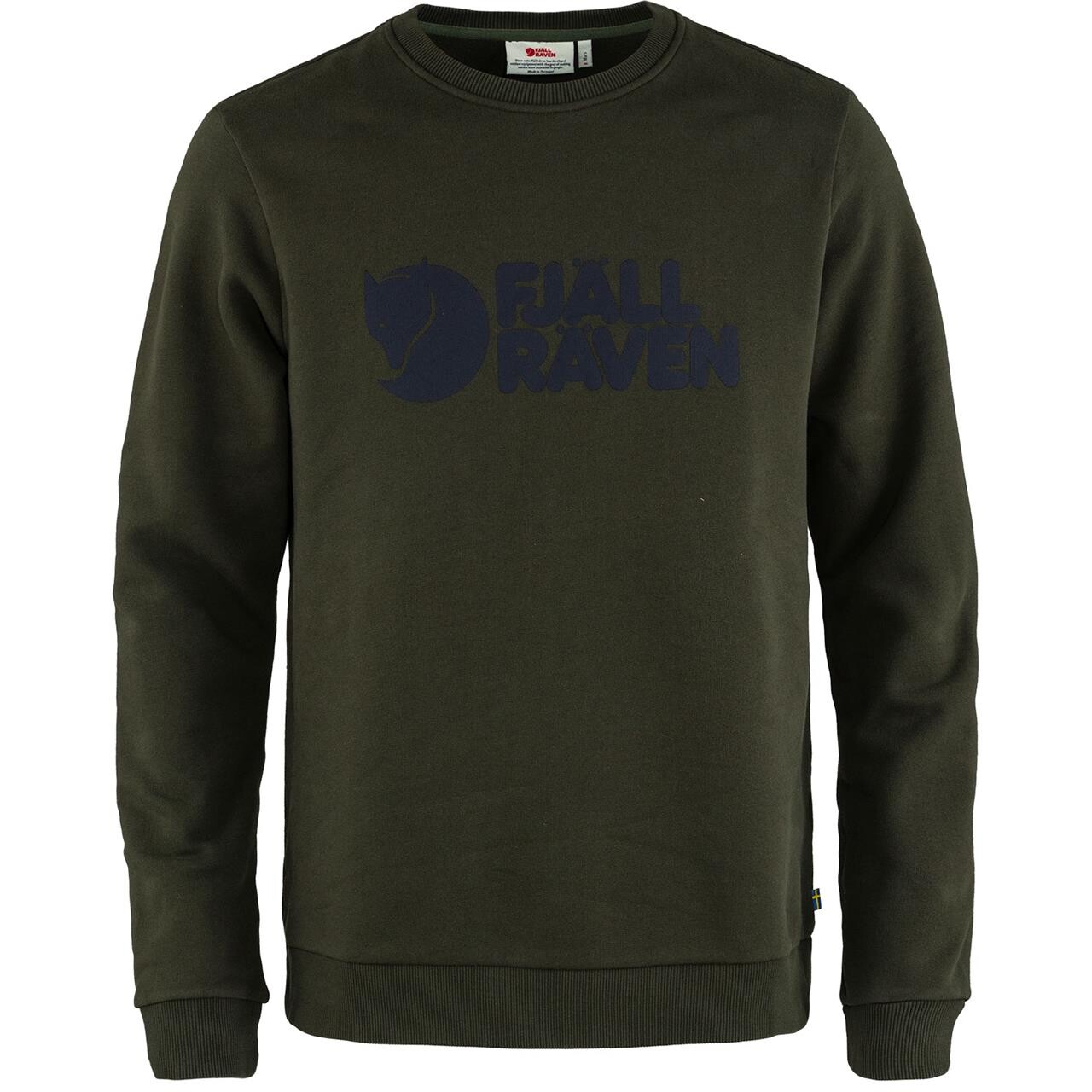 Fjallraven Mens Fjallraven Logo Sweater Grøn Deep Forest 662 Large Grøn  XX-large