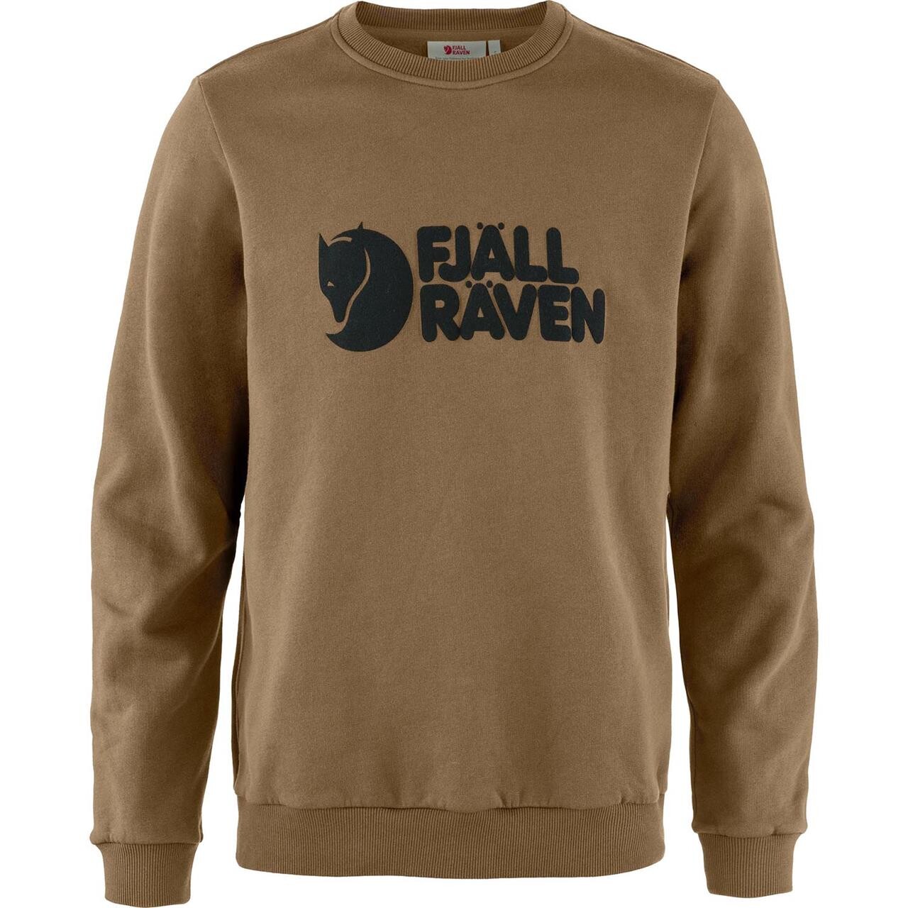 Fjallraven Mens Fjallraven Logo Sweater Brun Wood Brown 265 Large Brun (WOOD BROW  XX-large