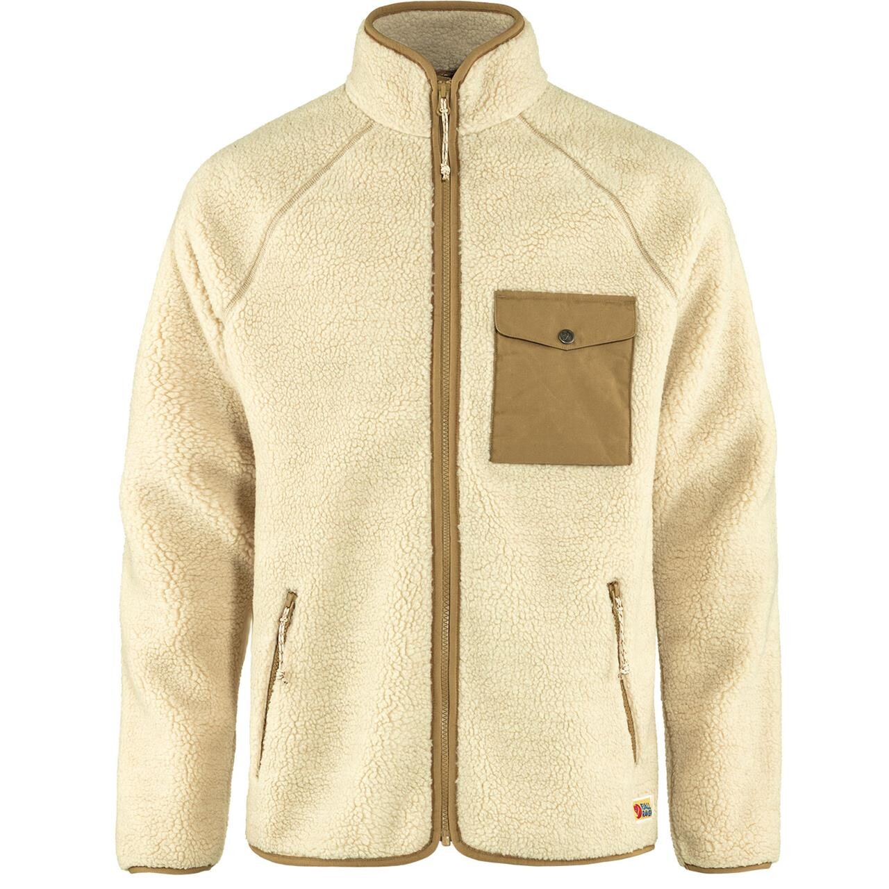 Fjallraven Mens Vardag Pile Fleece Hvid Chalk White 113 Large Hvid  XX-large