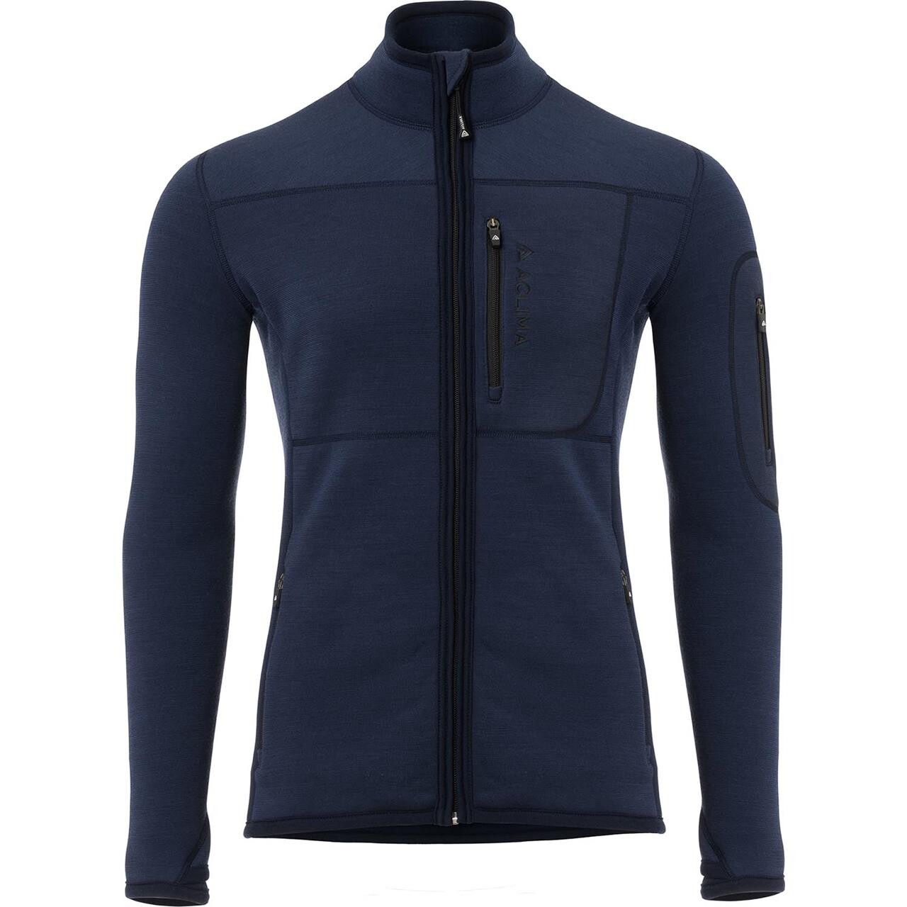 Aclima Mens Fleecewool Jacket Blå Navy Blazer Large Blå (NAVY BLAZE  X-large