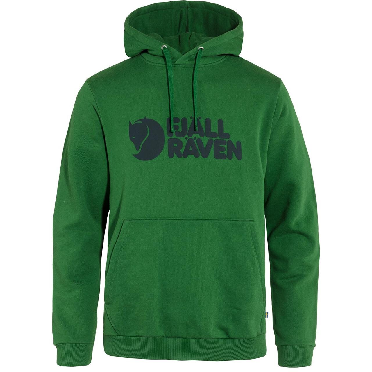Fjallraven Mens Fjallraven Logo Hoodie Grøn Palm Green 678 Large Grøn  X-large