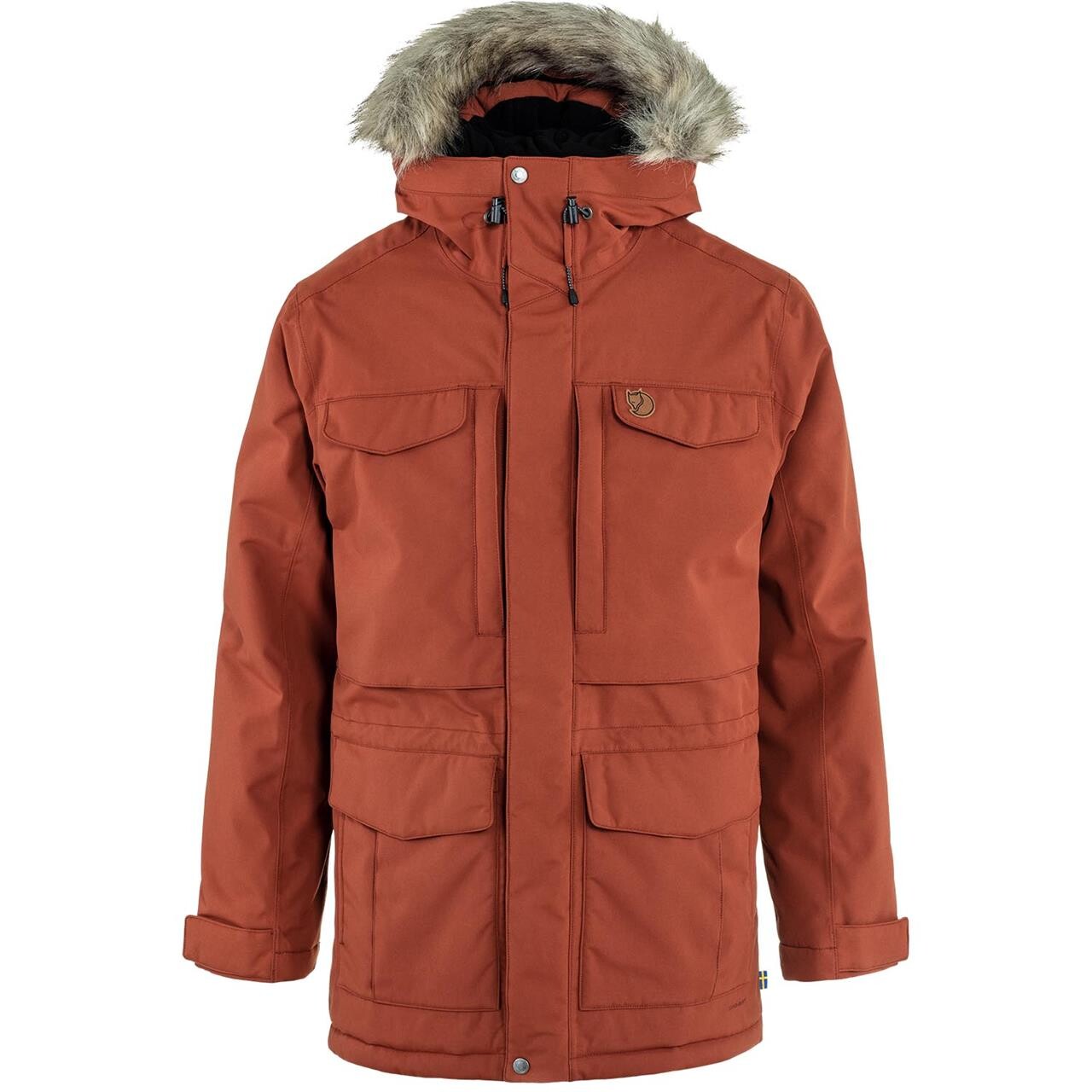 Fjallraven Mens Nuuk Parka Rød Autumn Leaf 215 Large Rød (AUTUMN LEA  XX-large