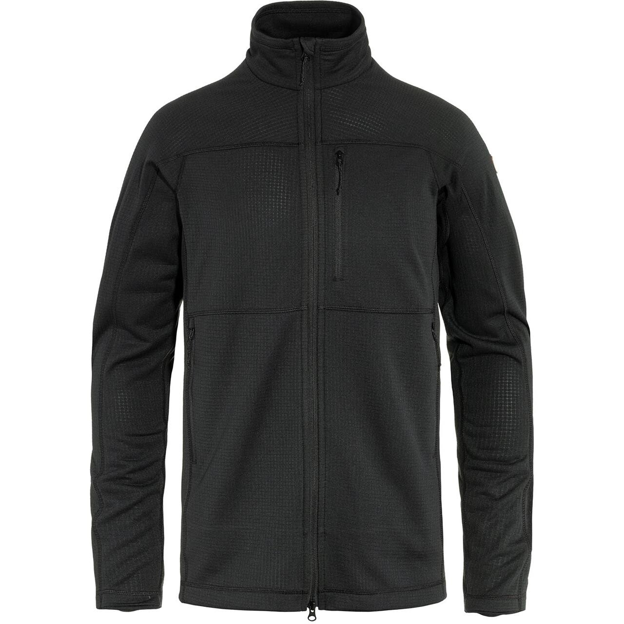 Fjallraven Mens Abisko Lite Fleece Jacket Sort Black 550 Large Sort  XX-large