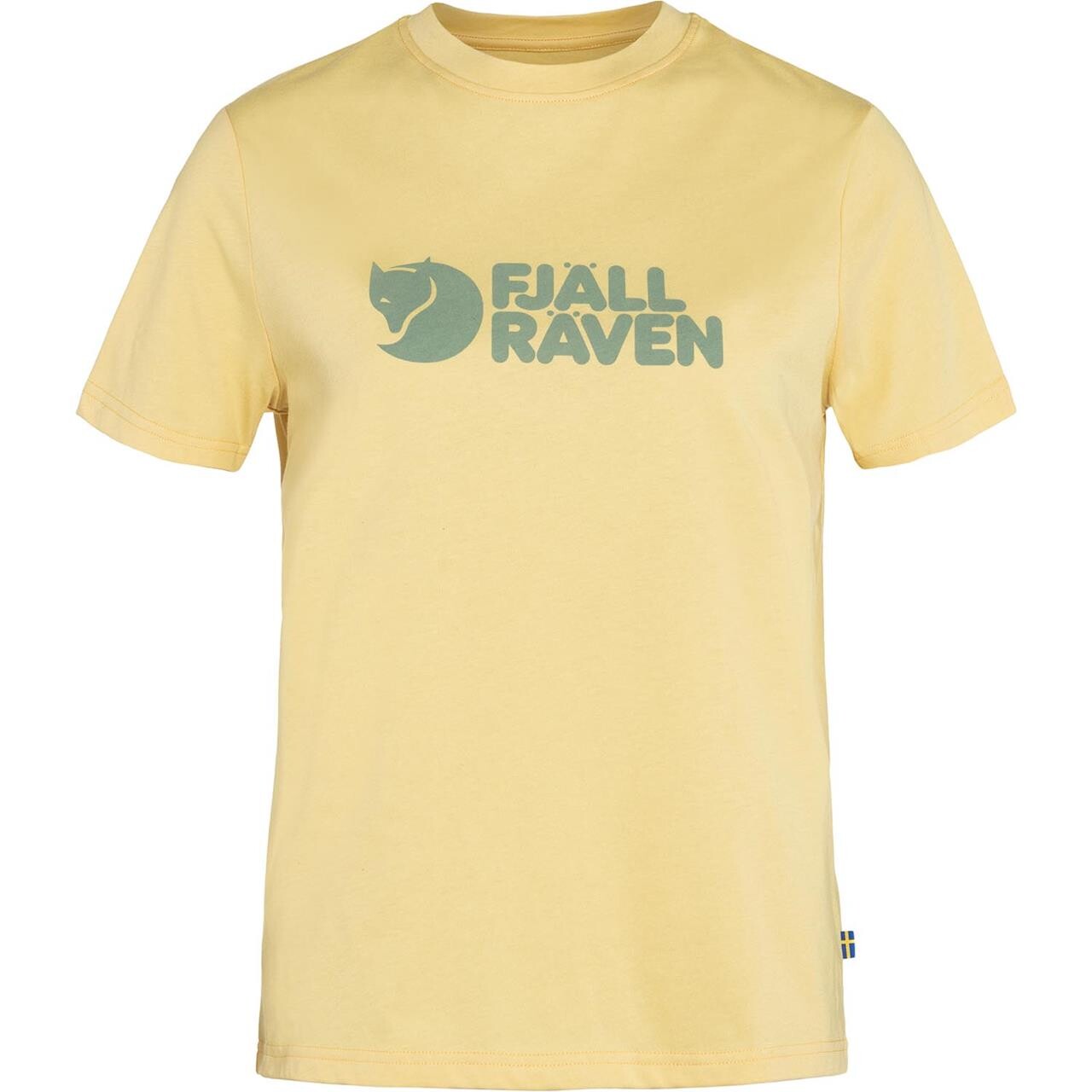 Fjallraven Womens Fjallraven Logo Tee Gul Mais Yellow 133 Large Gul  X-large
