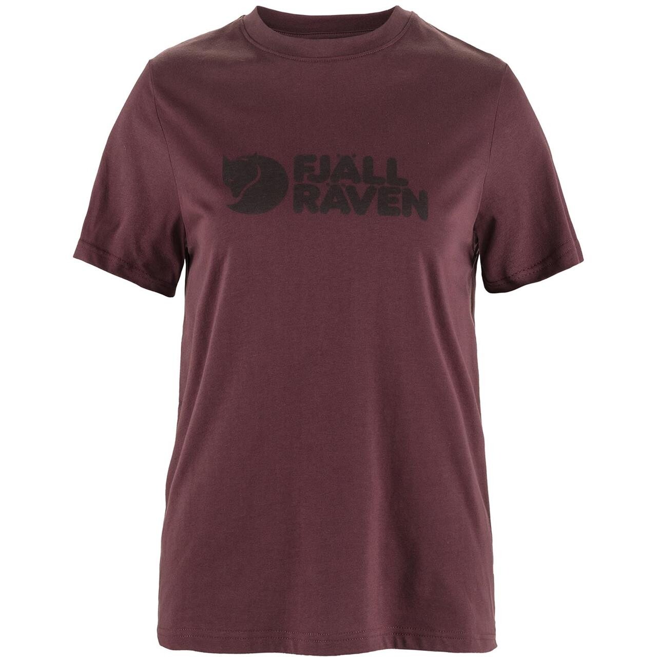 Fjallraven Womens Fjallraven Logo Tee Rød Port 357 Large Rød (PORT/357)  X-large