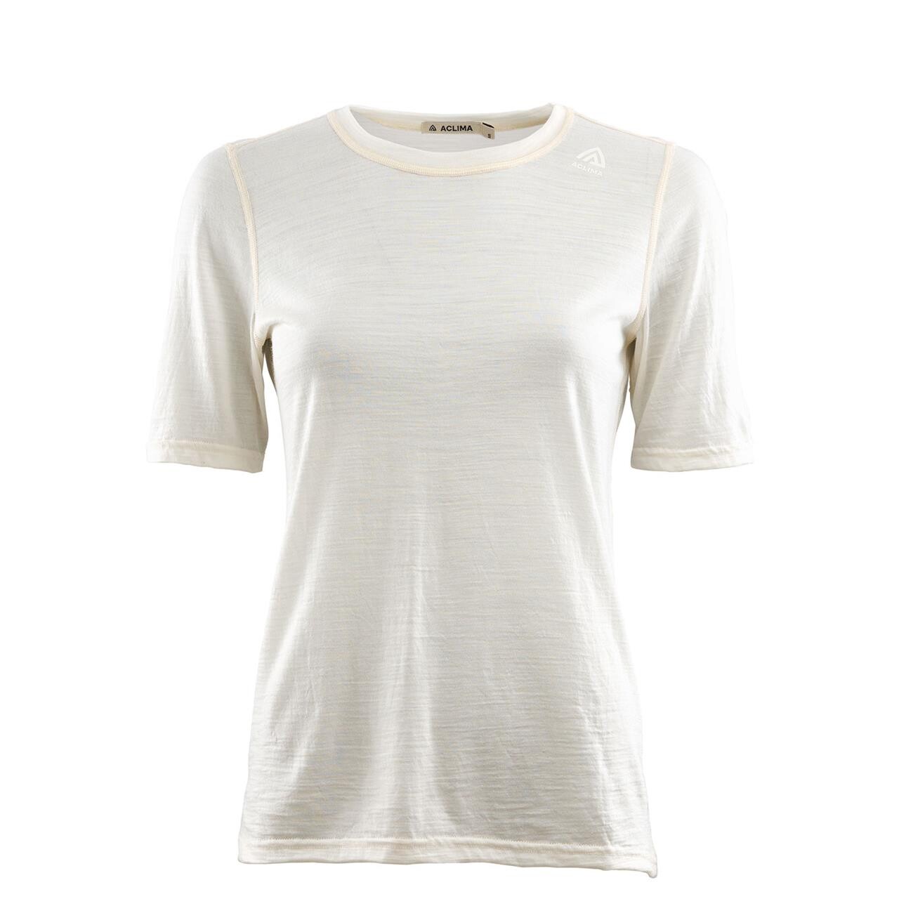 Aclima Womens Lightwool Undershirt Tee Hvid Nature Large Hvid  XX-large