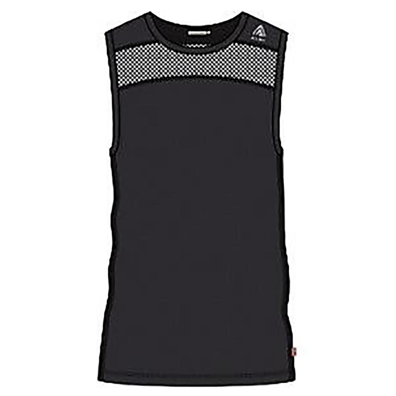 Aclima Womens Lightwool Sports Singlet Sort Jet Black Large Sort  XX-large