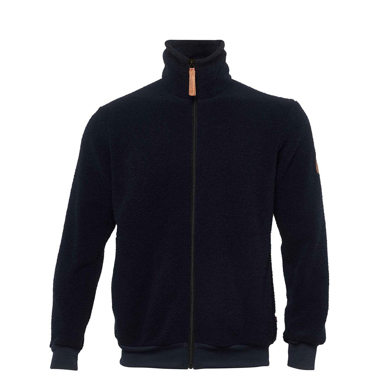 Aclima Mens Reborn Terry Jacket Blå Navy Melange Large Blå (NAVY MELAN  XX-large