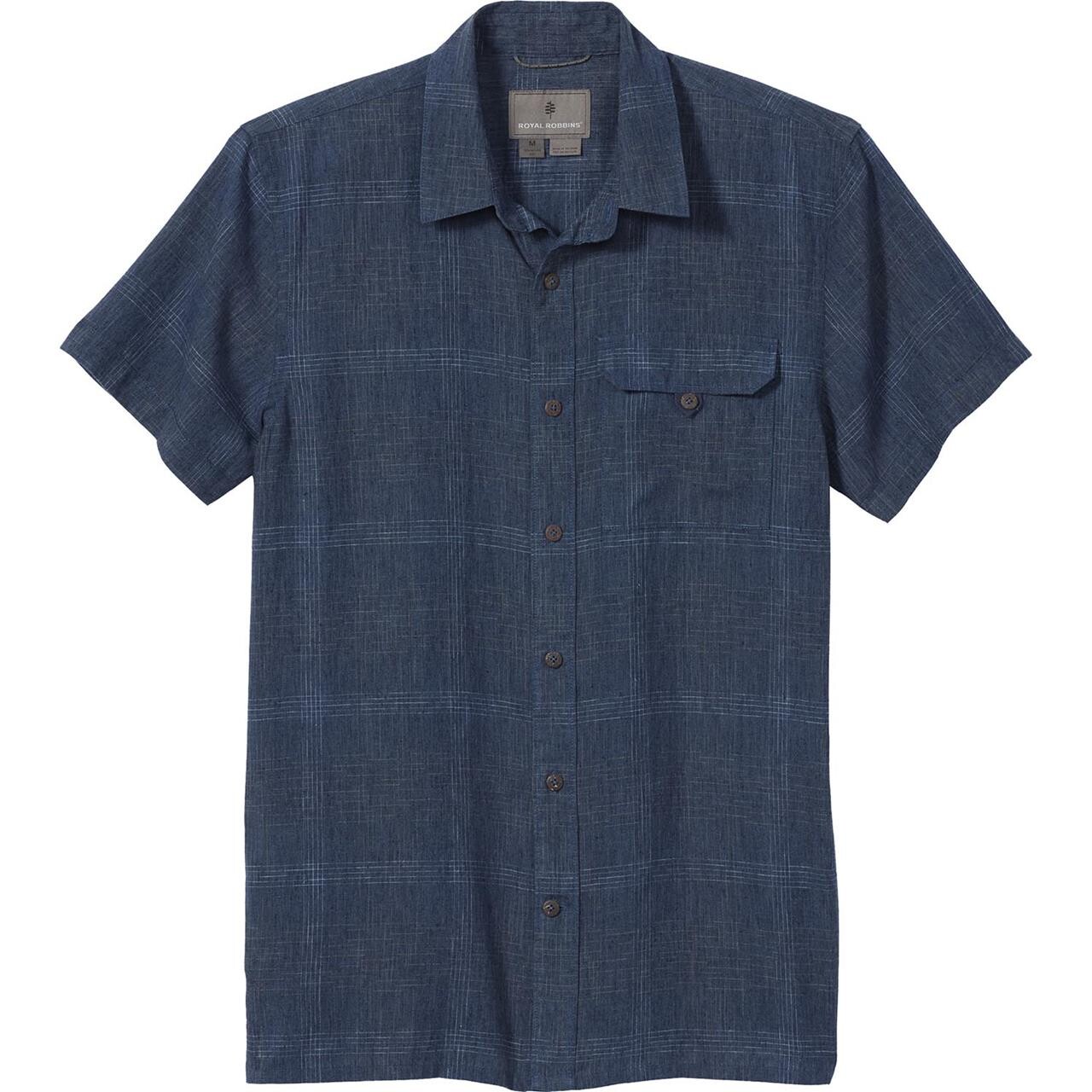 Royal Robbins Mens Hempline Spaced Blå Collins Blue Large Blå (COLLINS BL  XX-large
