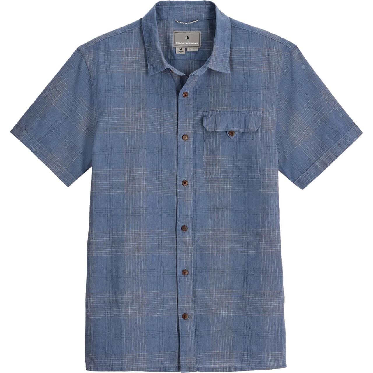 Royal Robbins Mens Hempline Spaced Grå Flint Large Grå (FLINT)  XX-large