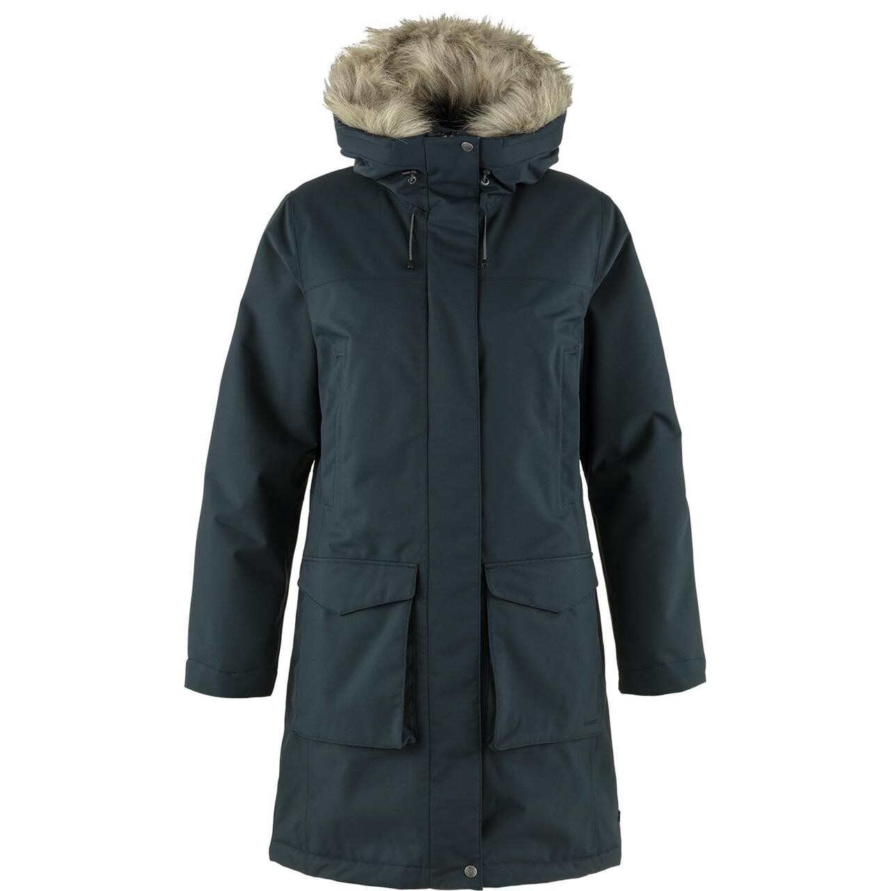 Fjallraven Womens Nuuk Lite Parka Blå Dark Navy 555 Large Blå (DARK NAVY/  X-large
