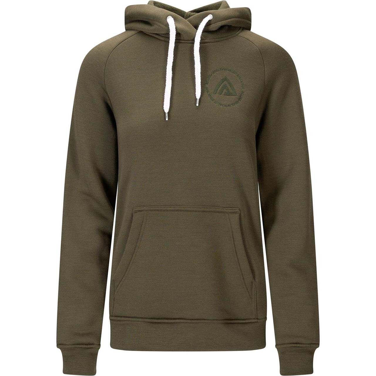 Aclima Womens Fleecewool Hoodie Grøn Tarmac Large Grøn  XX-large