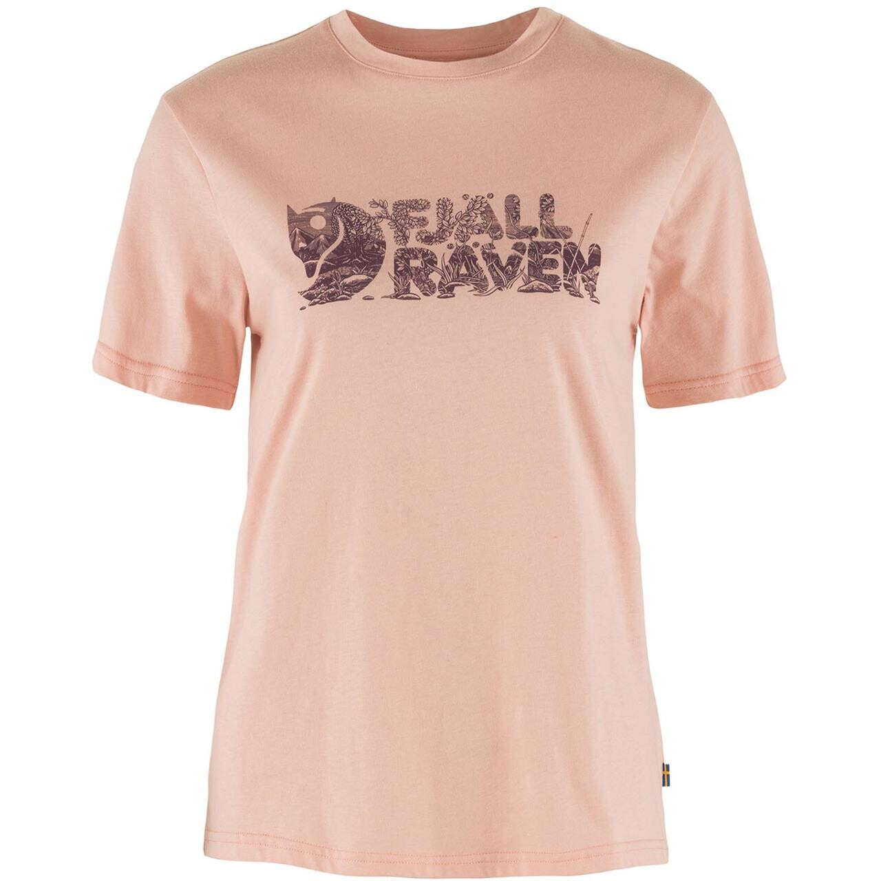 Fjallraven Womens Lush Logo Shirt Lyserød Chalk Rose 302 Large Lyserød (CHALK  X-large