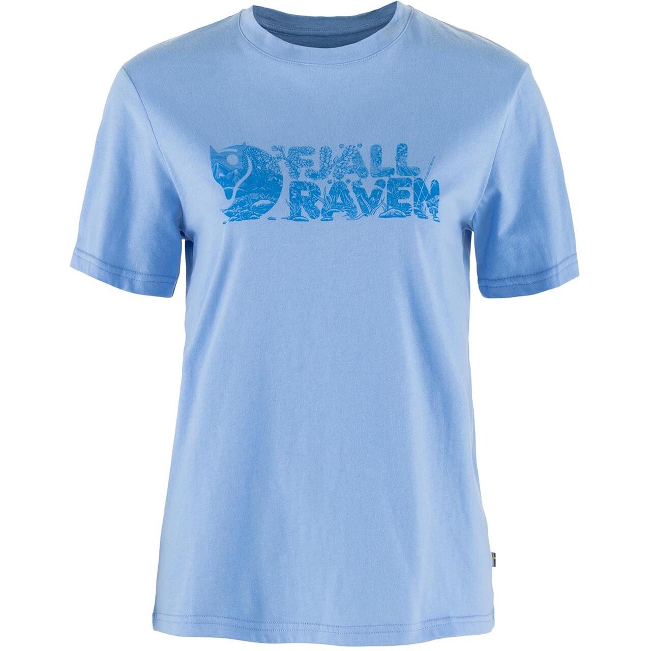 Fjallraven Womens Lush Logo Shirt Blå Ultramarine 537 Large Blå (ULTRAMARIN  X-large