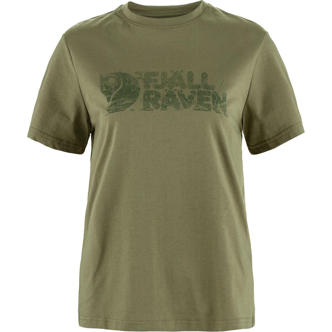 Fjallraven Womens Lush Logo Shirt Grøn Green 620 Large Grøn  X-large