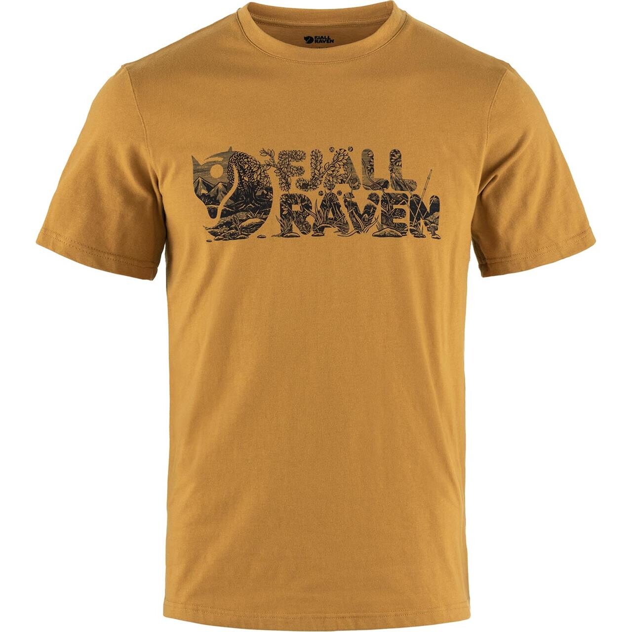 Fjallraven Mens Lush Logo Shirt Brun Acorn 166 Large Brun (ACORN/166  XX-large
