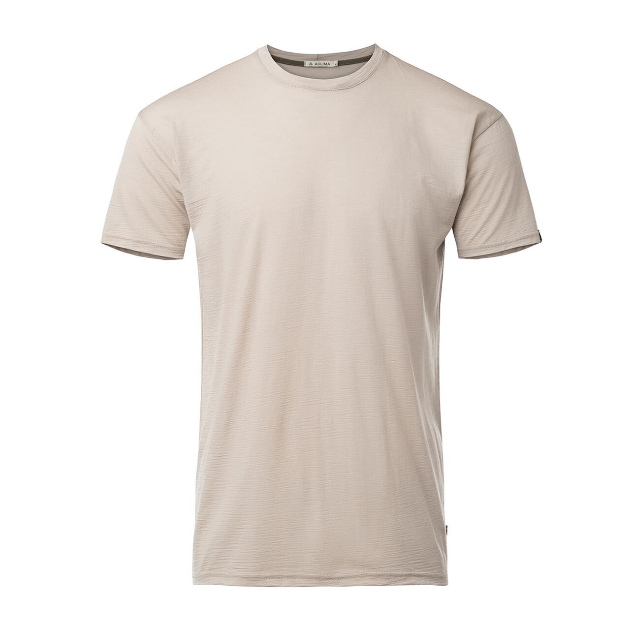 Aclima Mens Lightwool 180 Classic Tee Beige Simply Taupe Large Beige (SIMPLY T  XX-large