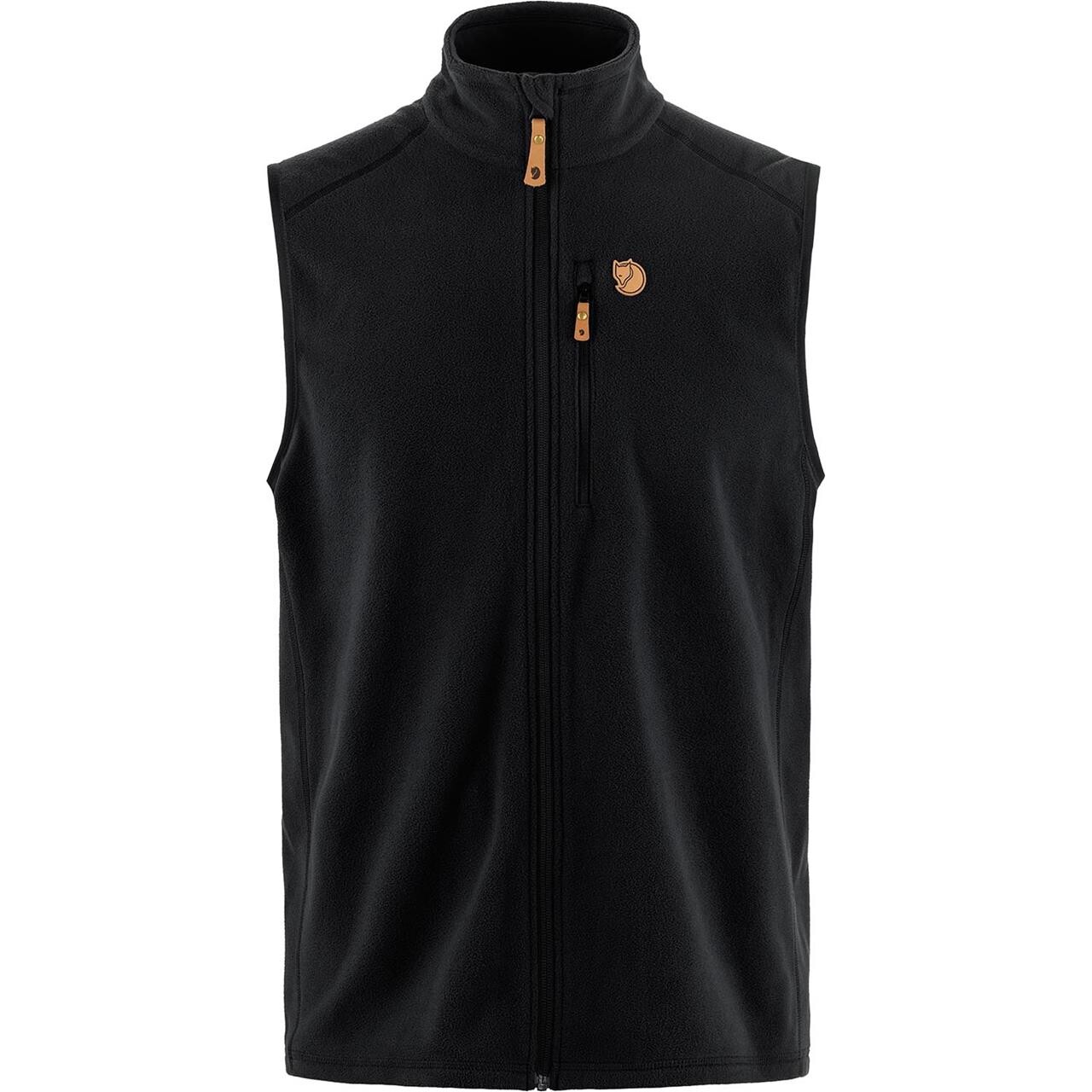 Fjallraven Mens Vik Lite Fleece Vest Sort Black 550 Large Sort  XX-large