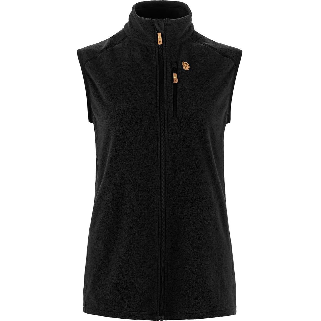 Fjallraven Womens Vik Lite Fleece Vest Sort Black 550 Large Sort  X-large