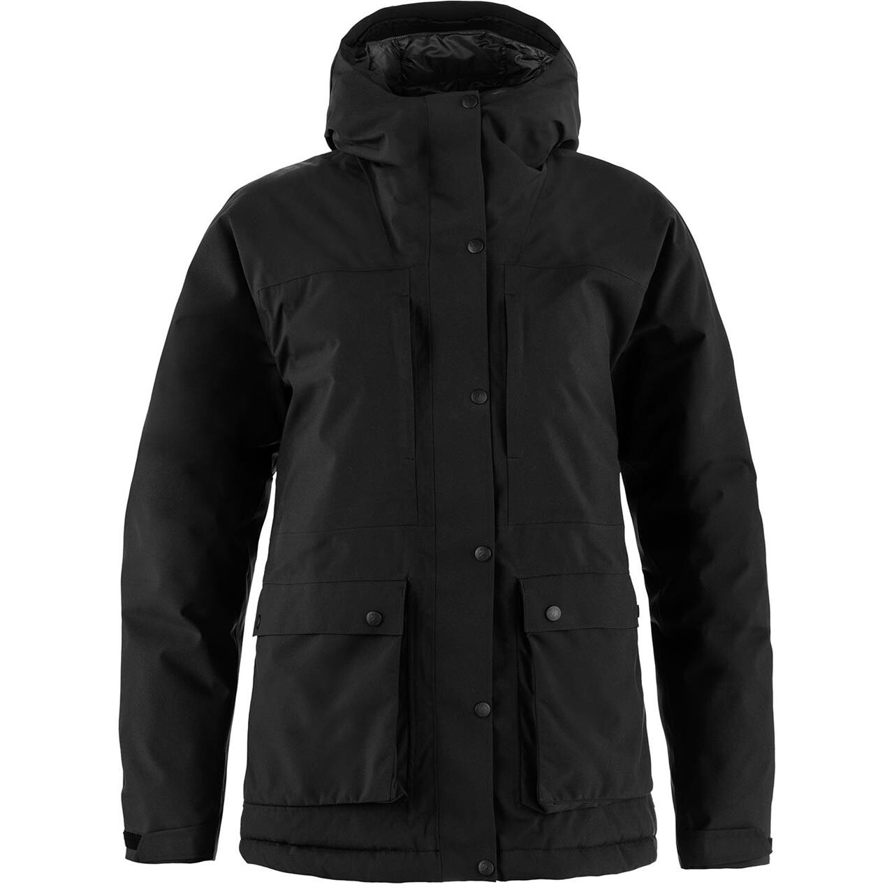 Fjallraven Womens Hydratic Padded Jacket Sort Black 550 Large Sort  X-large