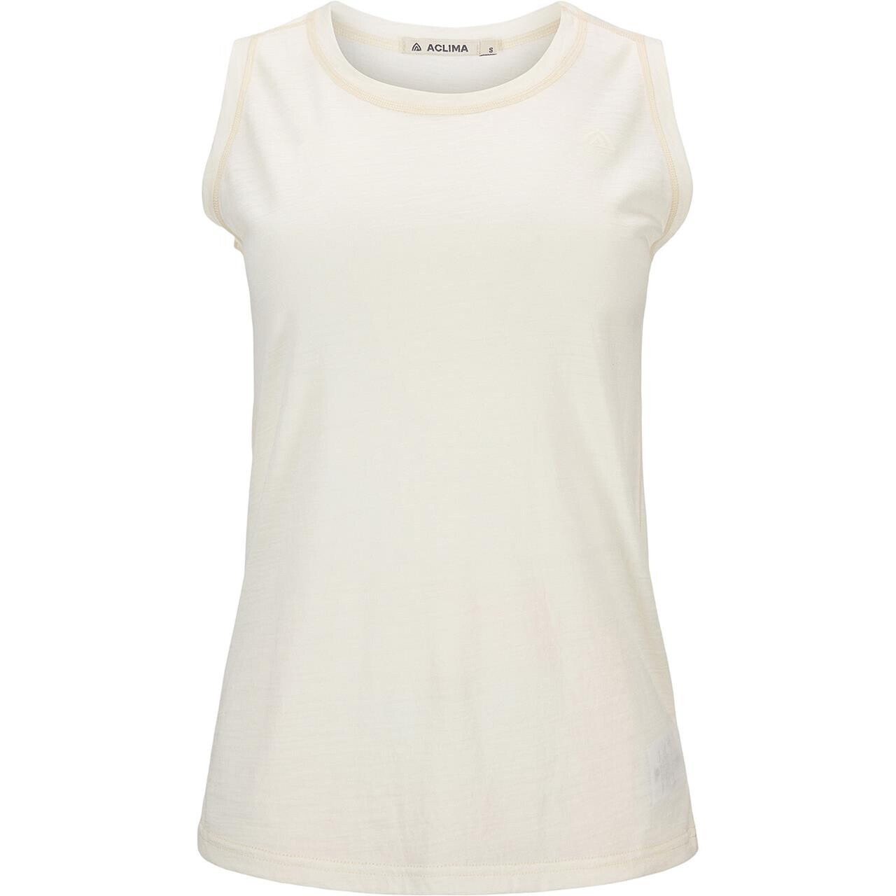 Aclima Womens Lightwool 140 Singlet Hvid Nature Large Hvid  XX-large