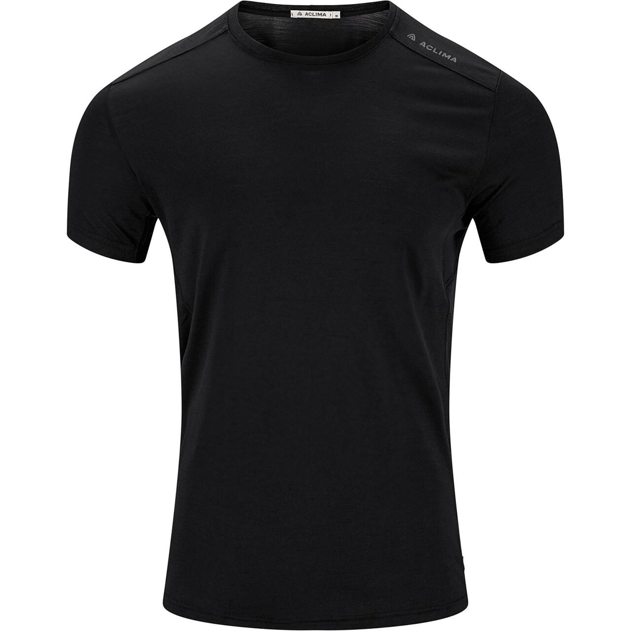 Aclima Mens Lightwool 140 Trail Tee Sort Jet Black Large Sort  XX-large