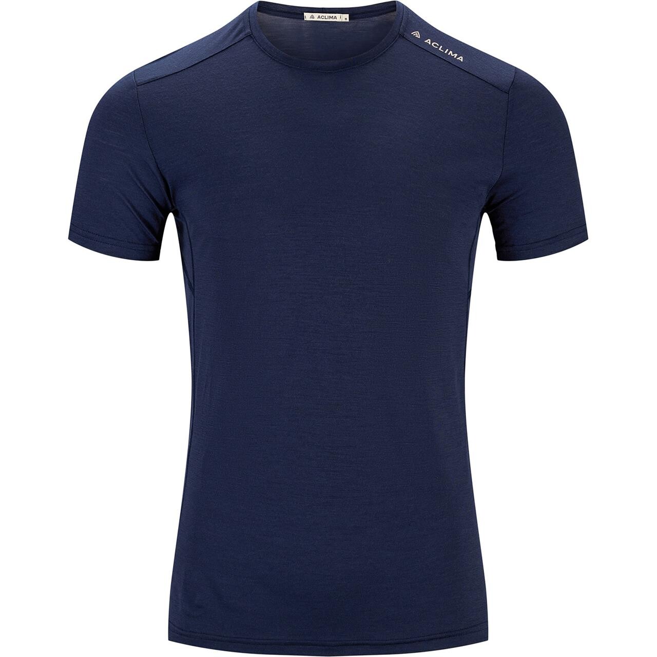 Aclima Mens Lightwool 140 Trail Tee Blå Navy Blazer Large Blå (NAVY BLAZE  XX-large