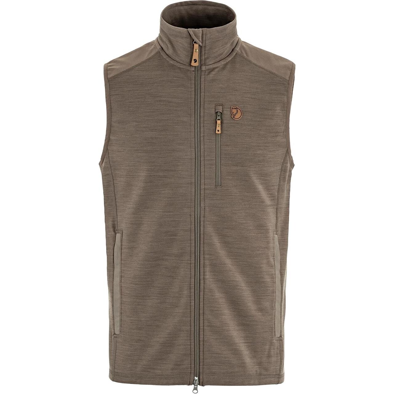 Fjallraven Mens Keb Fleece Vest Brun Suede Brown 244 Large Brun (SUEDE BRO  X-large