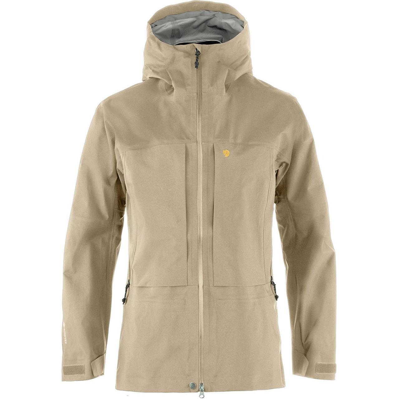 Fjallraven Womens Bergtagen Gtx Touring Jacket Beige Fossil 118 Large Beige (FOSSIL/1  X-large