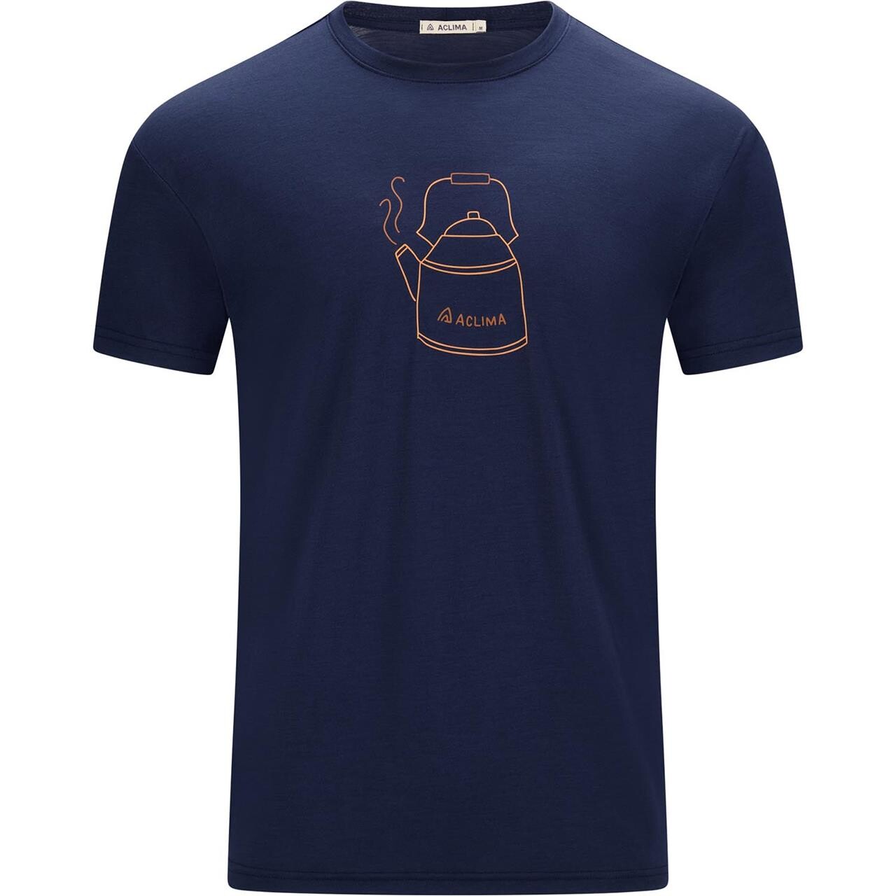 Aclima Mens Lightwool 140 Tee Kettle Blå Navy Blazer Large Blå (NAVY BLAZE  XX-large