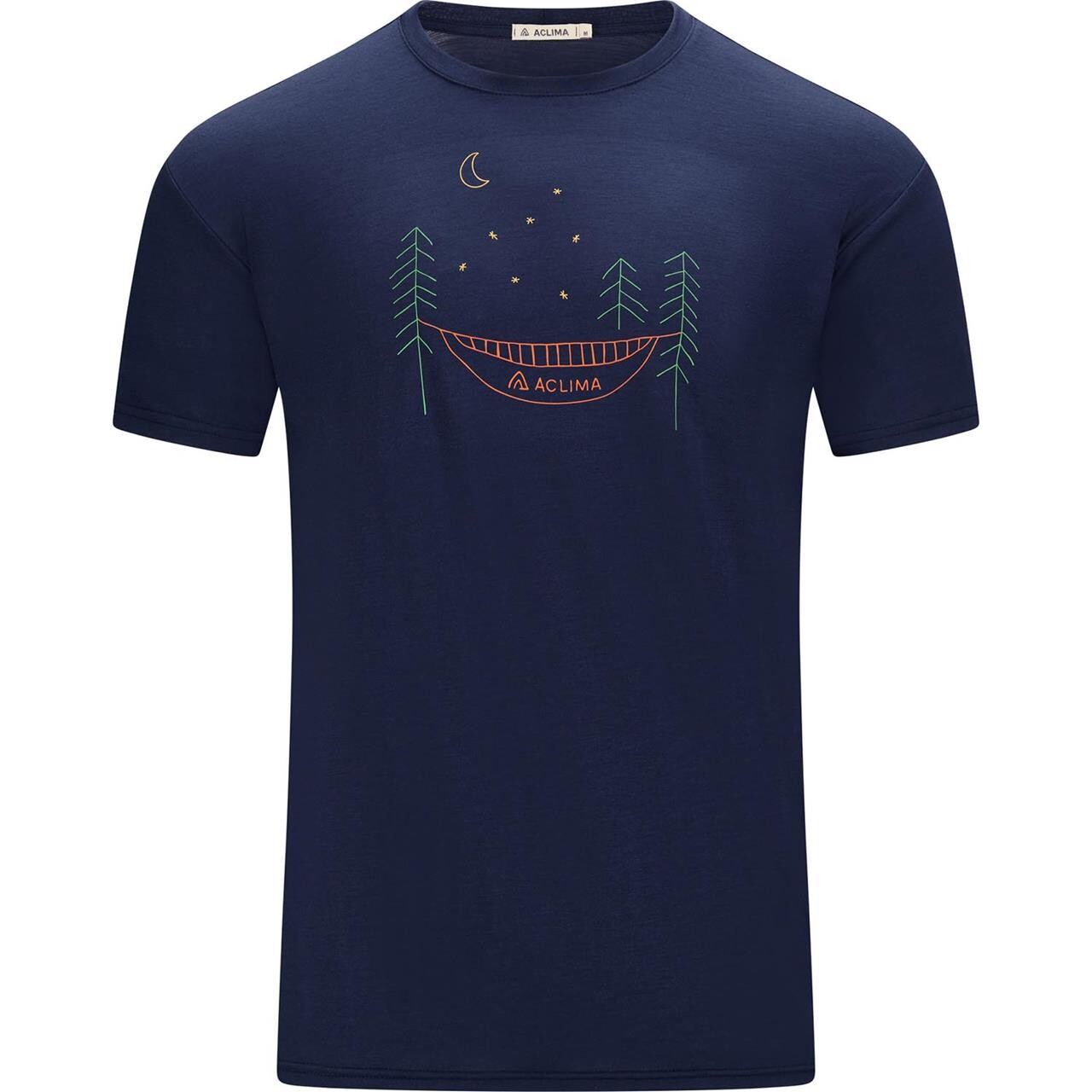 Aclima Mens Lightwool 140 Tee Forest Blå Navy Blazer Large Blå (NAVY BLAZE  XX-large