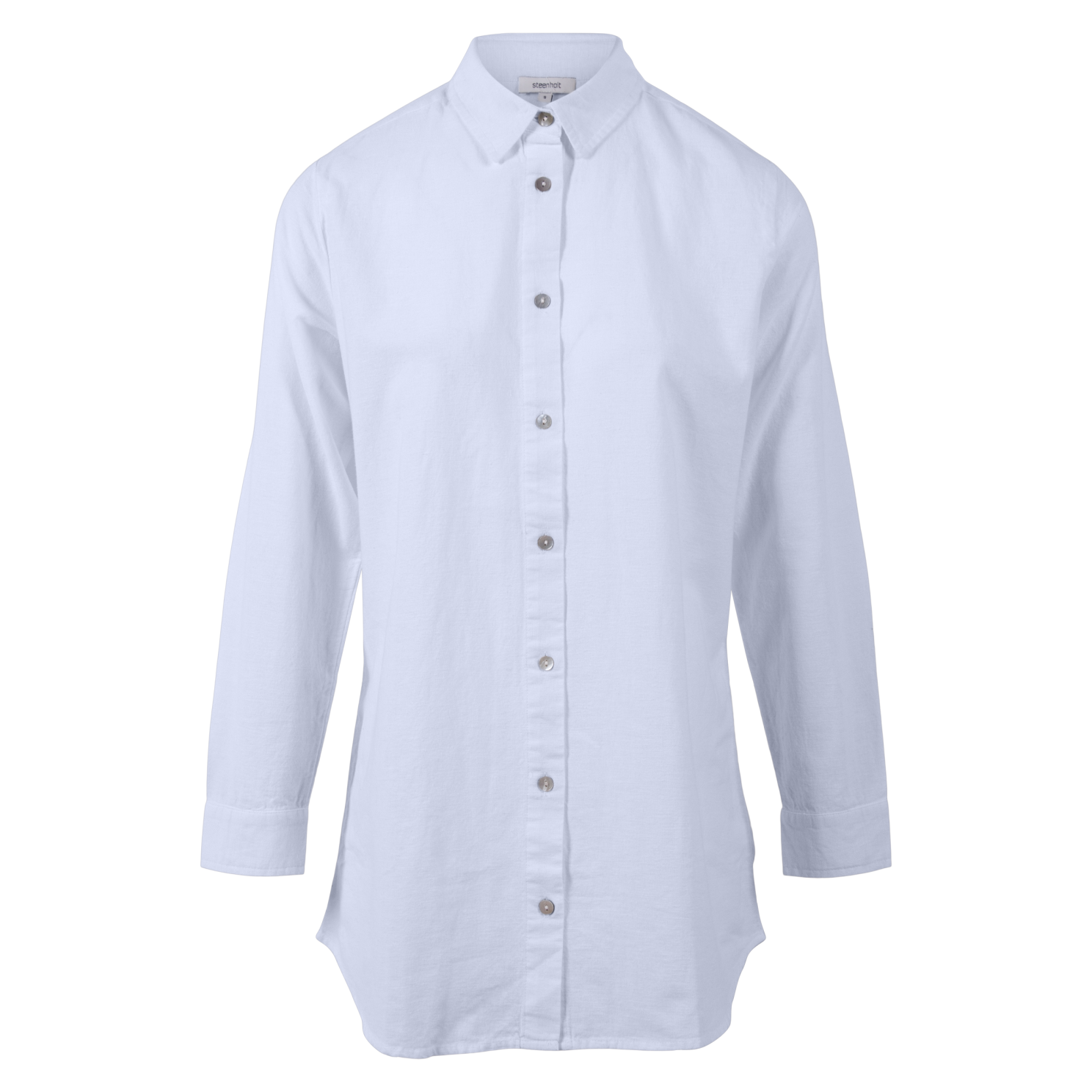 Steenholt Linett Dame Skjorte Hørmix Plus Size Heavenly Blue Heavenly Blue  54
