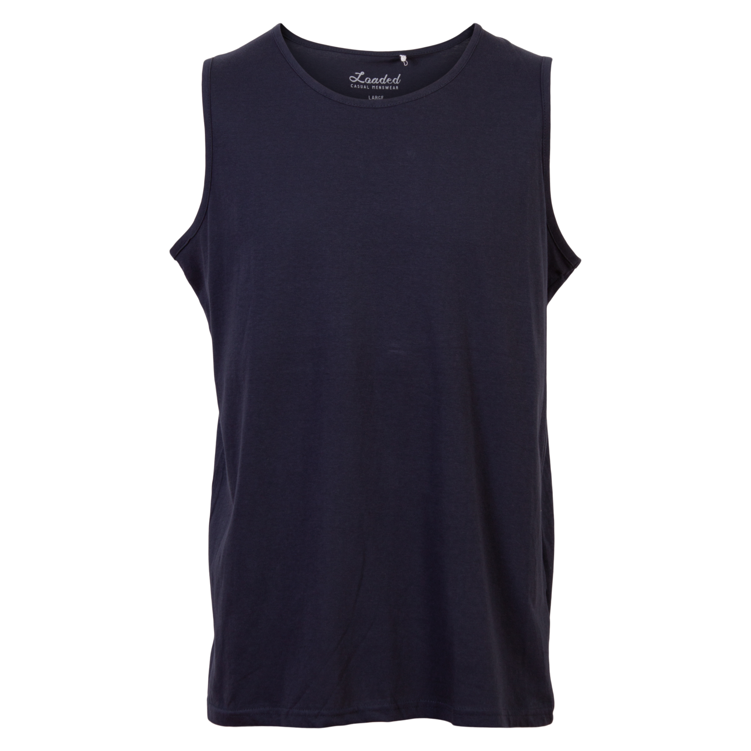 Loaded Belfast Herre Tanktop Plus Size Navy 7xl Navy  7XL
