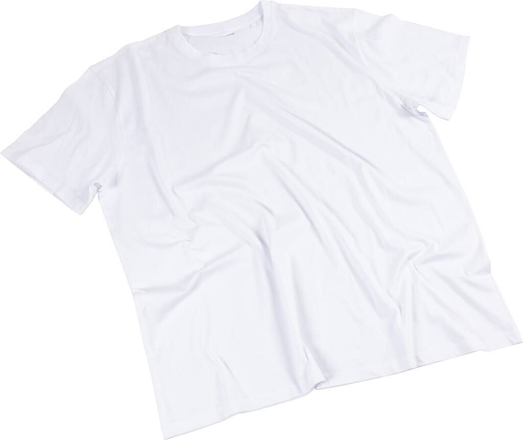 Blank Shirt Til Maling Str Large Rund Hals Hvid Hvid
