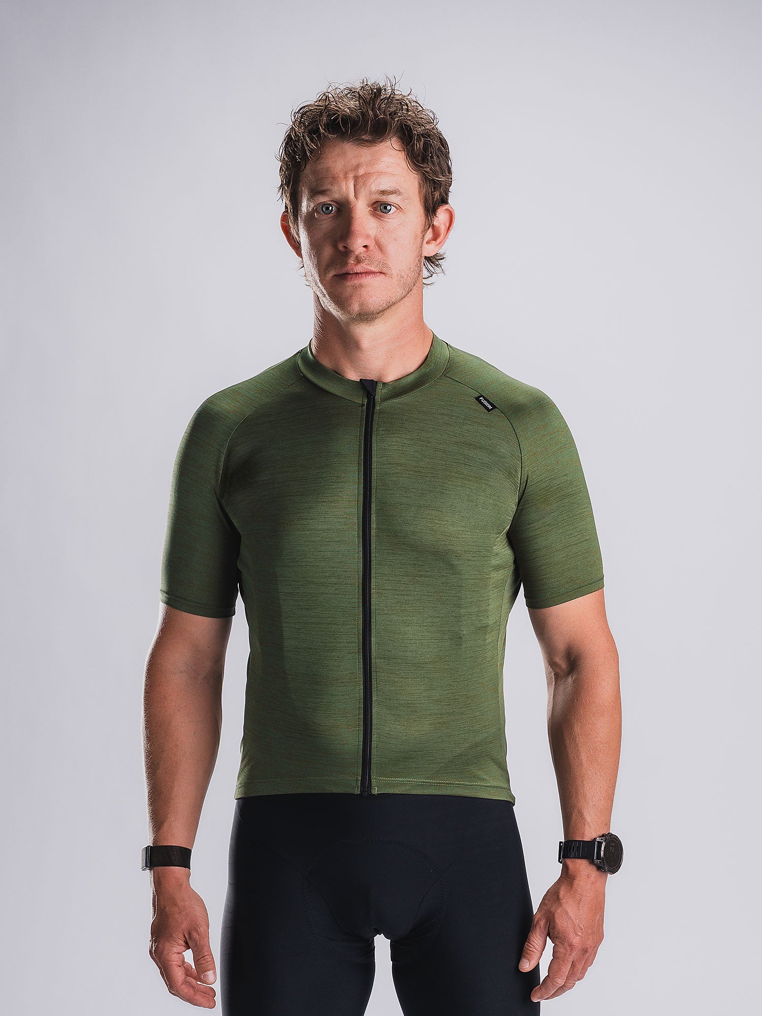 Fusion Cycling Jersey Green Xxxl Grøn Unisex XXXL