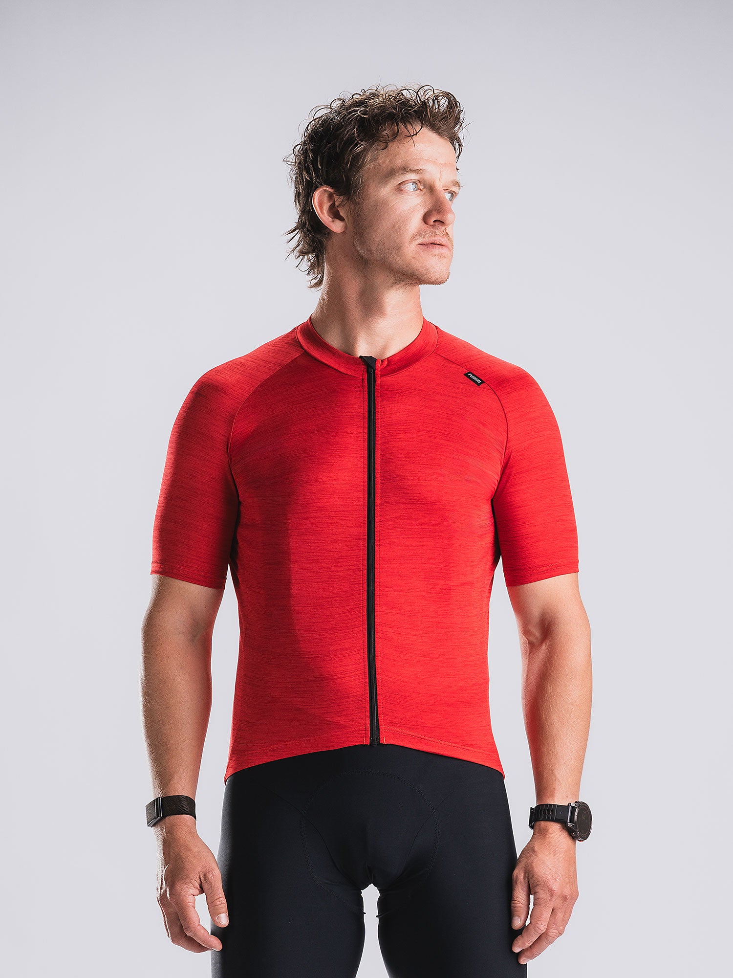 Fusion Cycling Jersey Red Xxxl Red Unisex XXXL