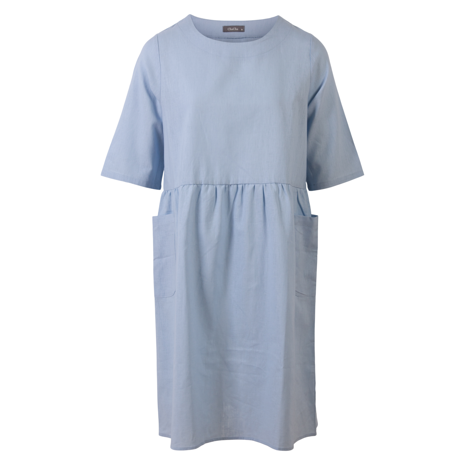 Zbyz Dame Kjole Plus Size Light Blue Light Blue  54/56