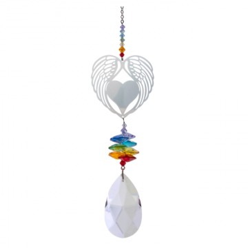 Swarovski Krystal Regnbue Vinger Med Hjerte Swarovski Krystaller Godkarmashop   Large