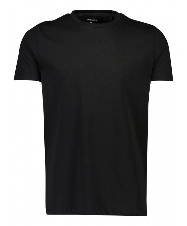 Lindbergh Sort Shirt Med Rund Hals Xxxl Sort  XS