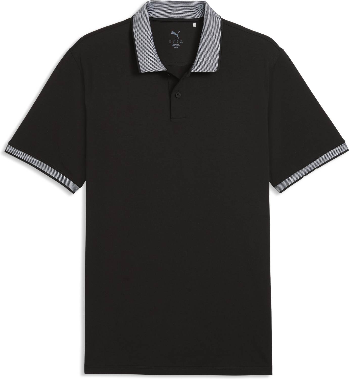 Puma Modalon Crafted Herre Poloshirt Puma Black White Glow Str Xxxl Sort Herre XXXL