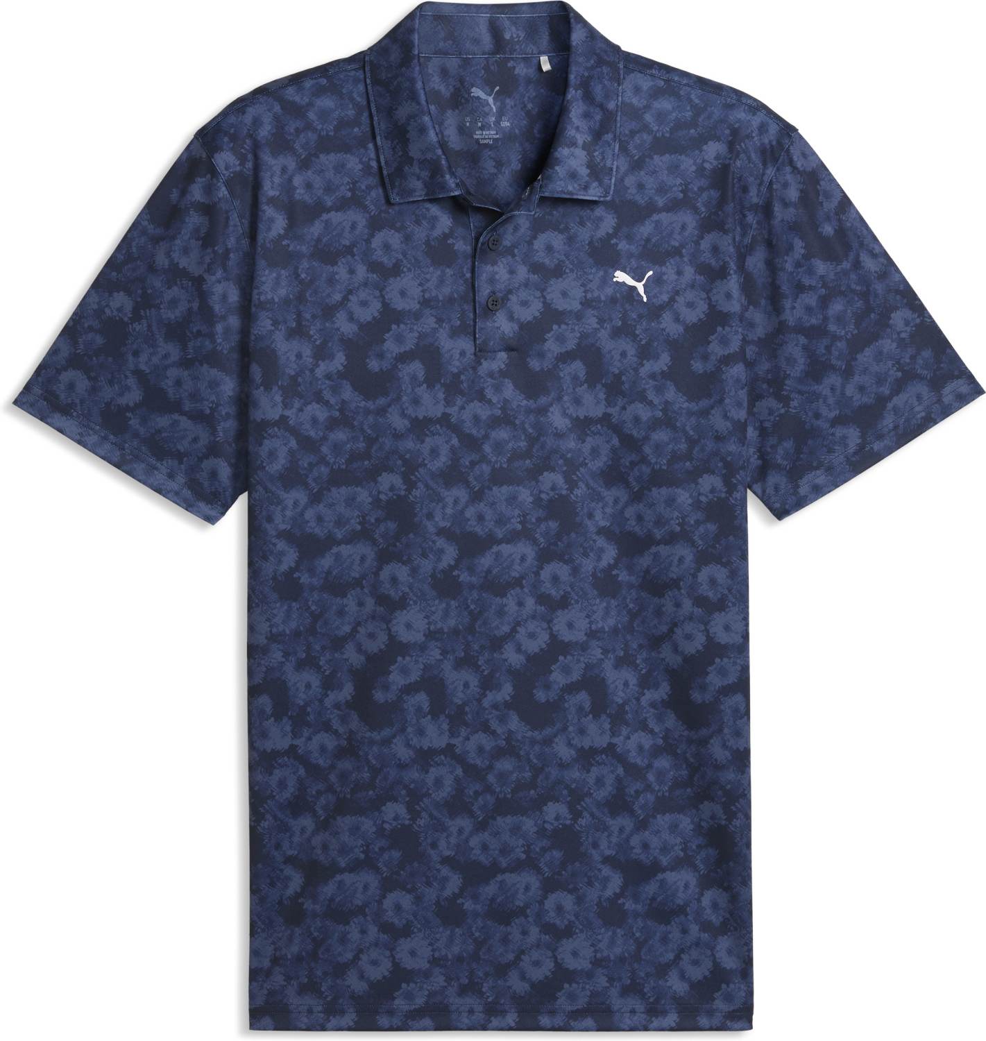 Puma Pure Floral Herre Poloshirt Deep Navy Str Xxxl Deep Navy Herre XXXL