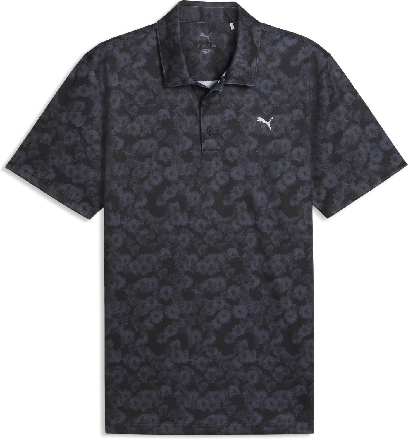 Puma Pure Floral Herre Poloshirt Puma Black Str Xxxl Sort Herre XXXL