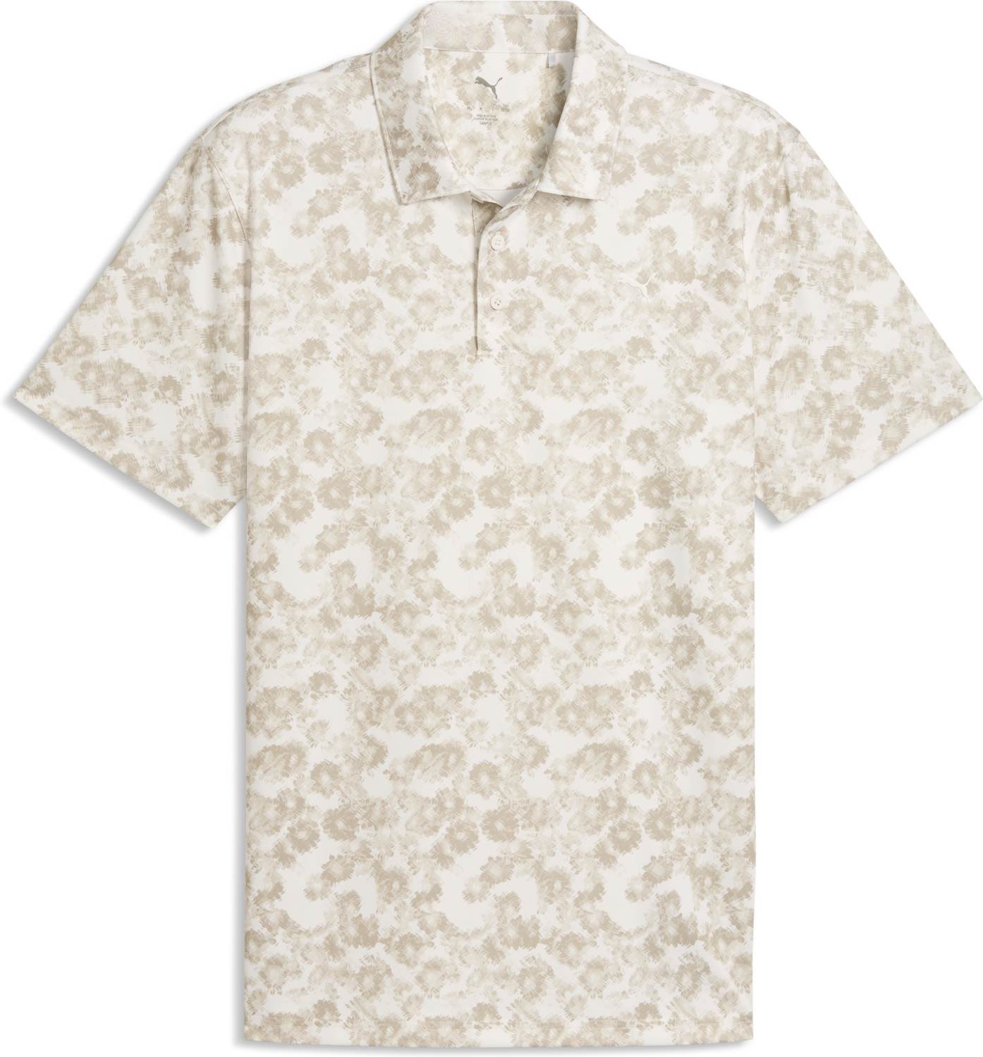 Puma Pure Floral Herre Poloshirt Warm White Str Xxxl Hvid Herre XXXL