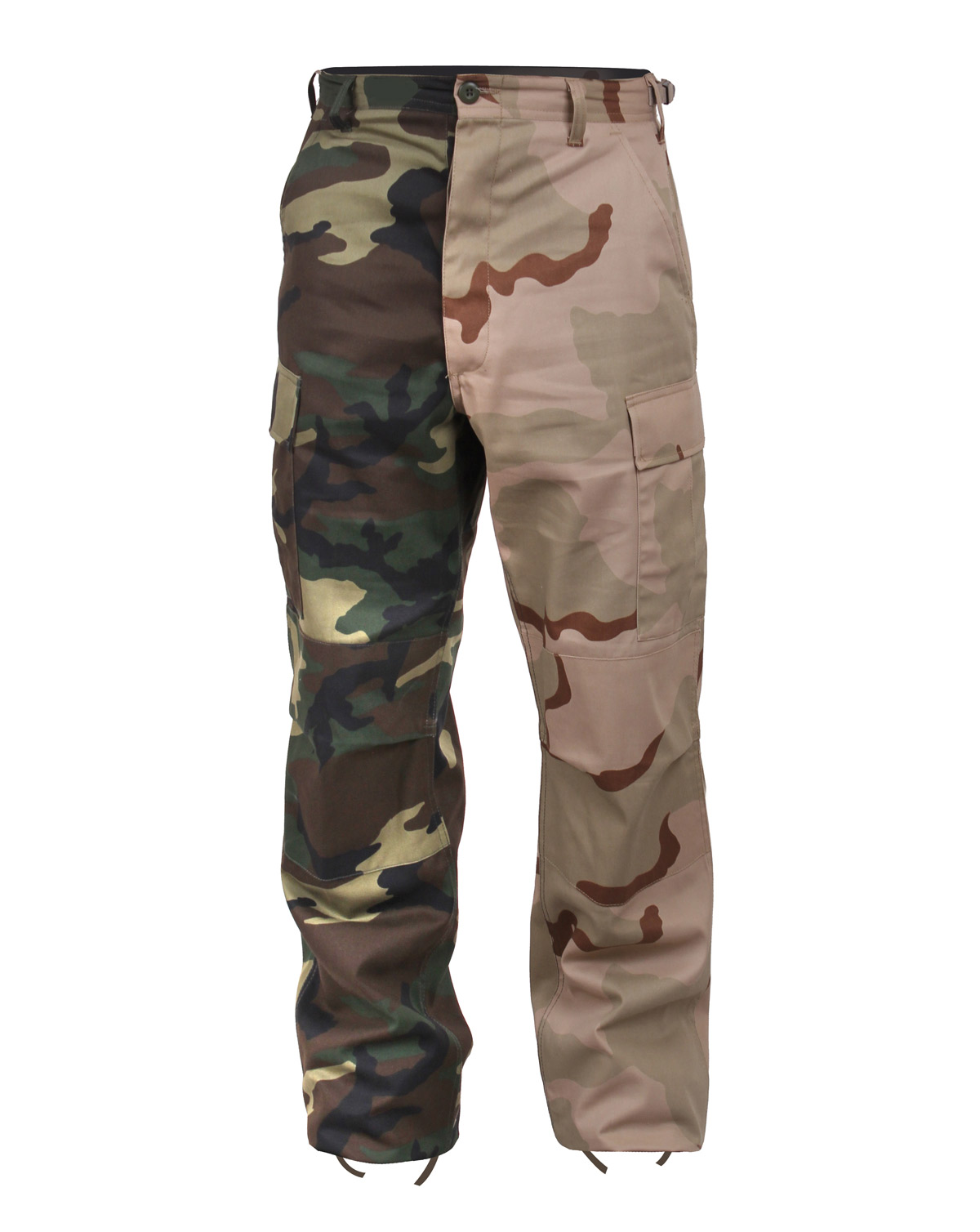 Rothco Two Tone Camo Bdu Bukser Woodland Tricolor Camo Large Woodland / Tric Herre X-Large / 35"-4