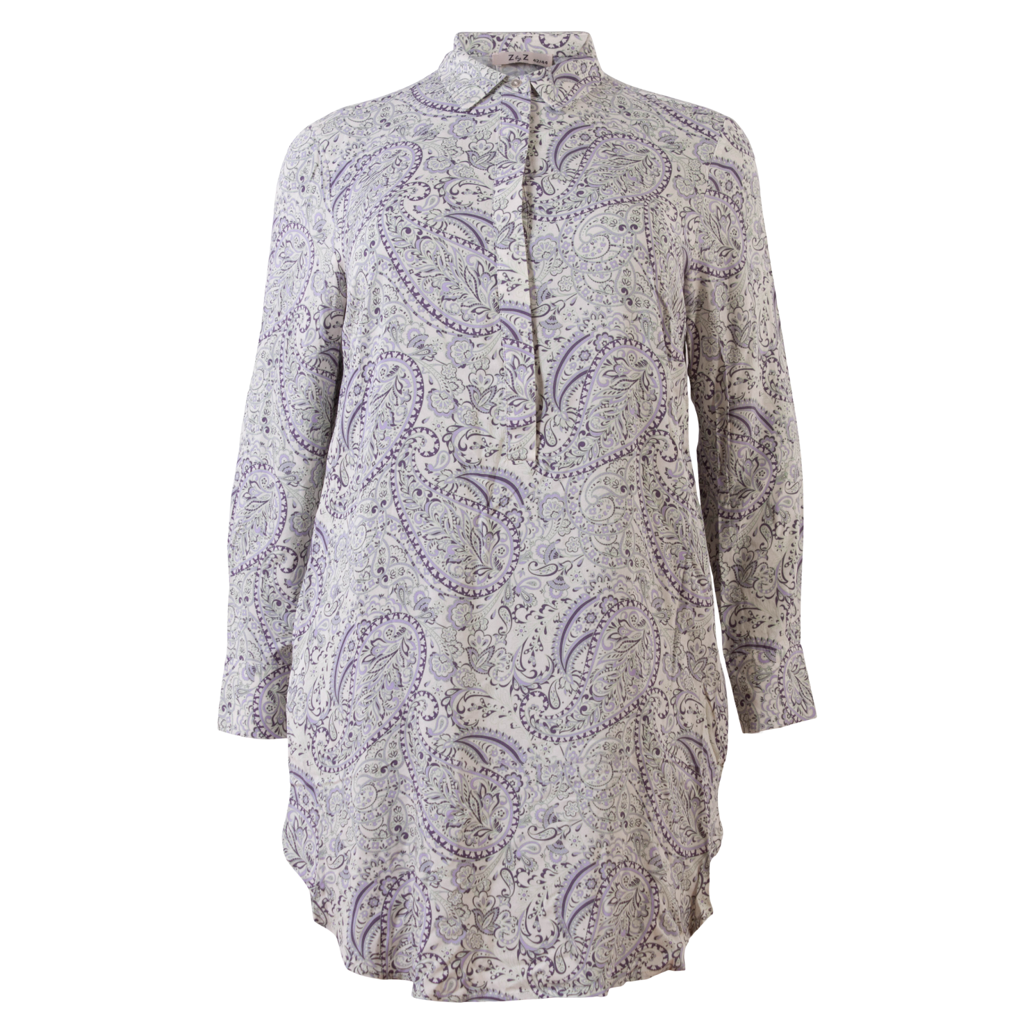 Zbyz Etty Dame Tunika Plus Size Purple Lilla  50/52