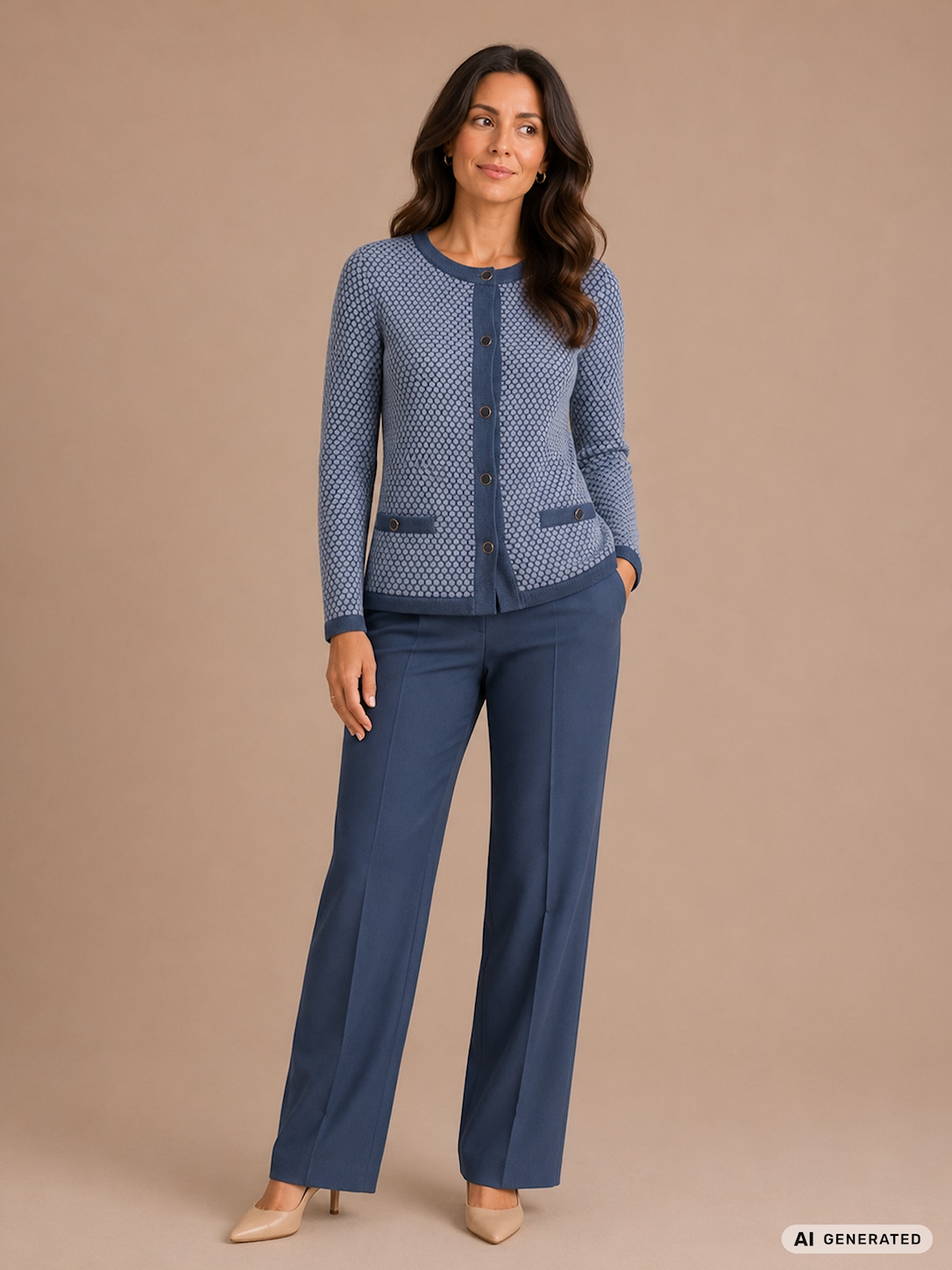 Skovhuus Kvinde Sofia Cardigan Fresie Blue Xxxl Fresie Blue Female XXXL