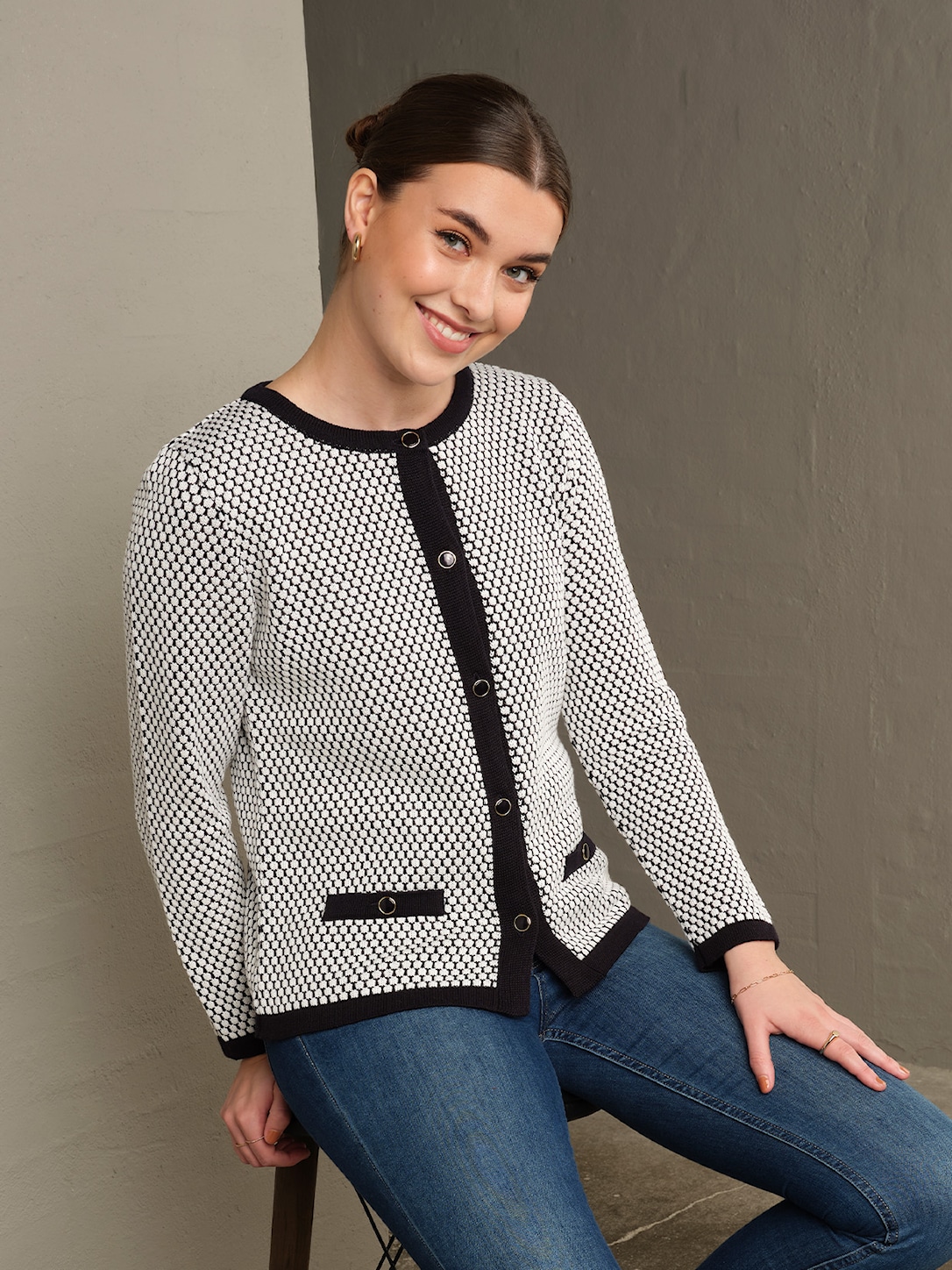 Skovhuus Kvinde Sofia Cardigan Dark Navy Xxxl Dark Navy Female XXXL
